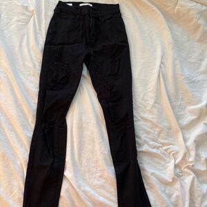 Black high rise pacsun jeggings